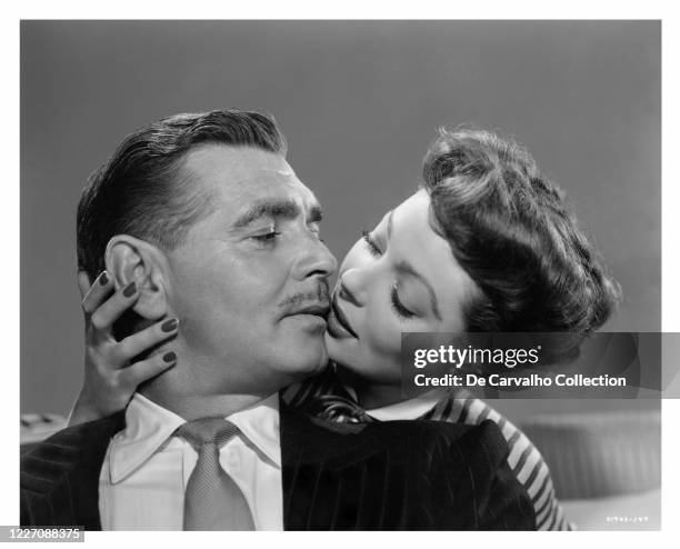 Clark Gable as 'Steve Fisk' and Loretta Young as 'Clarissa Standish' in a publicity shot from the movie 'Key To The City' United States.