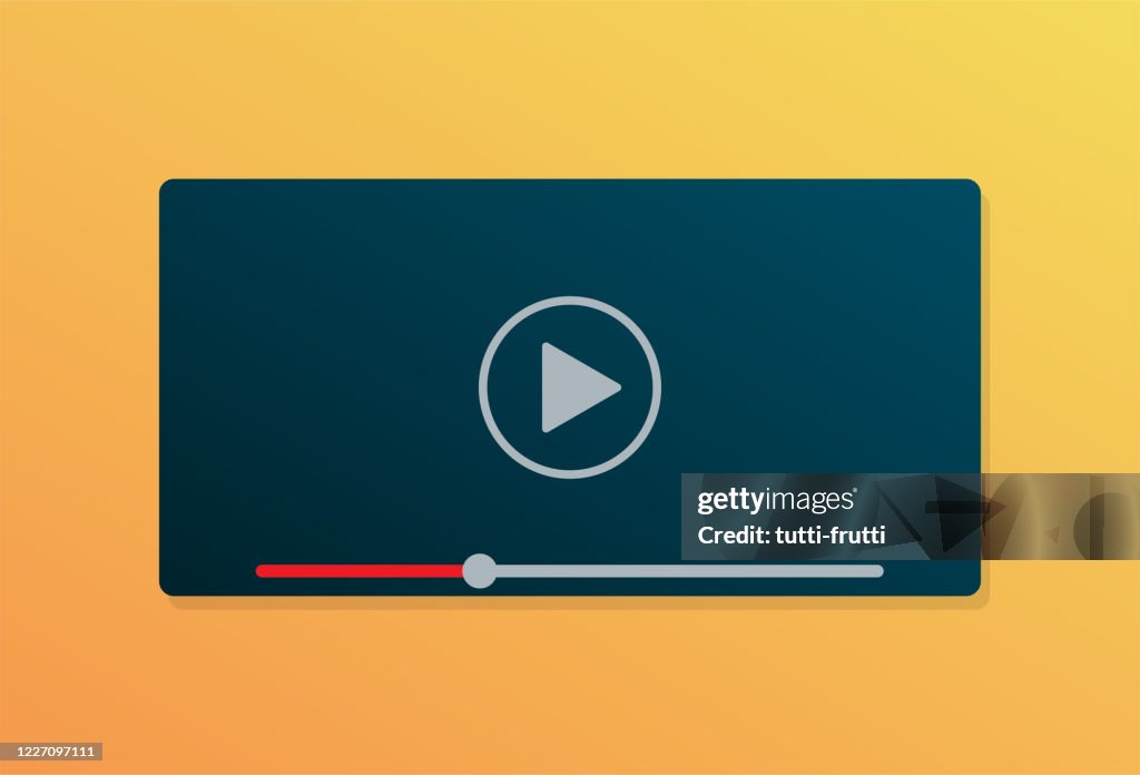Video Play Interface Video Play Interface Template Vector Illustration High-Res Vector ...