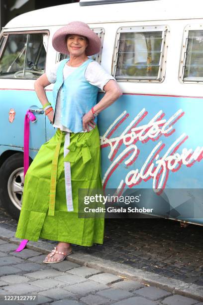 Barbara Engel poses during an photo shooting on July 14, 2020 in Munich, Germany.