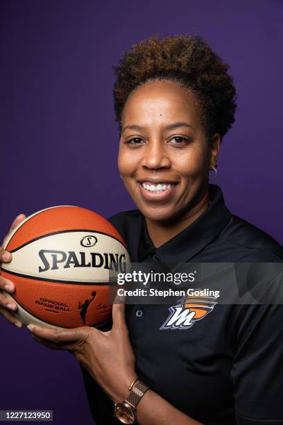 Assistant Coach Chasity Melvin of the Phoenix Mercury poses for a portrait during Media Day on July 14, 2020 at IMG Academy in Bradenton, Florida....