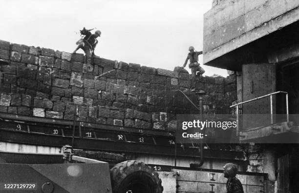 Syrian soldiers assault an Israeli position on Mount Hermon on October 29, 1973 in Syria during the 1973 Arab-Israeli war. On October 6 on the Jewish...