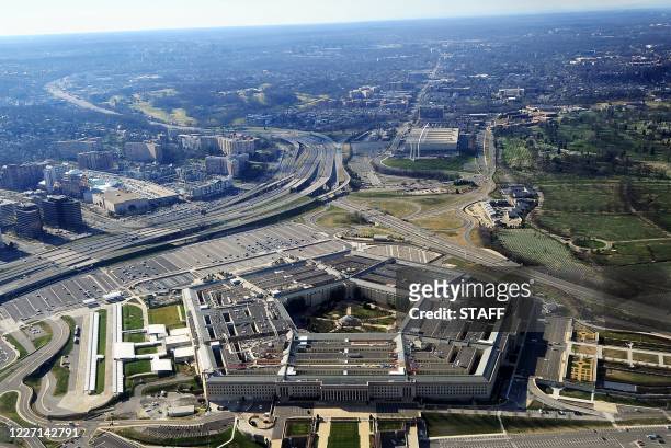 This picture taken 26 December 2011 shows the Pentagon building in Washington, DC. The Pentagon, which is the headquarters of the United States...