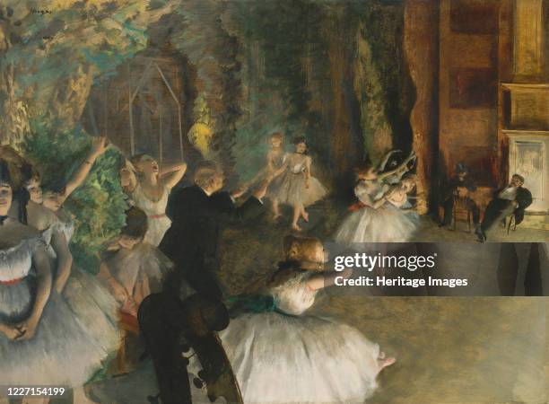 The Rehearsal of the Ballet Onstage, circa 1874. Artist Edgar Degas.