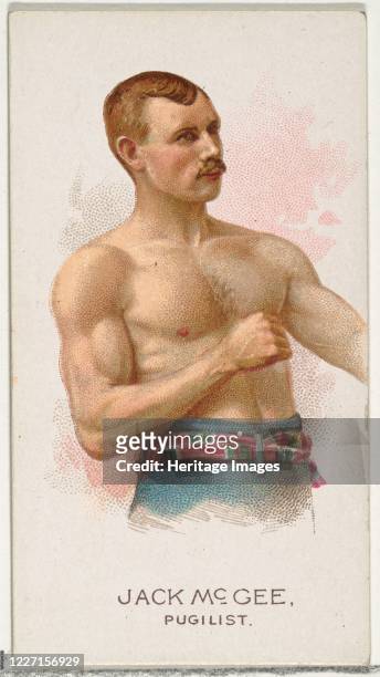 Jack McGee, Pugilist, from World's Champions, Series 2 for Allen & Ginter Cigarettes, 1888. Artist Allen & Ginter.