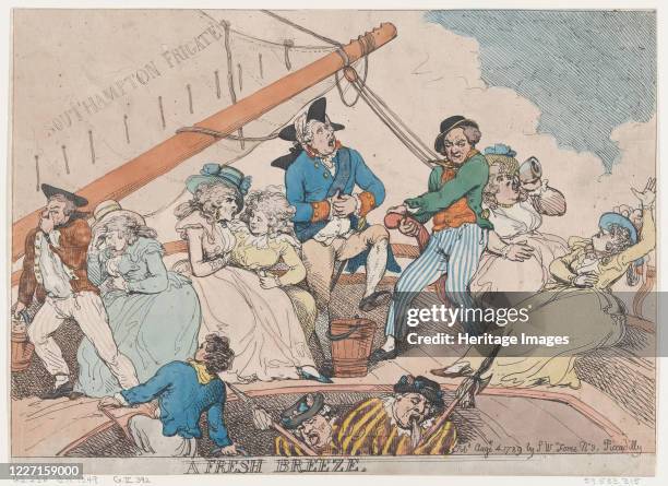 Fresh Breeze, August 4, 1789. Artist Thomas Rowlandson.