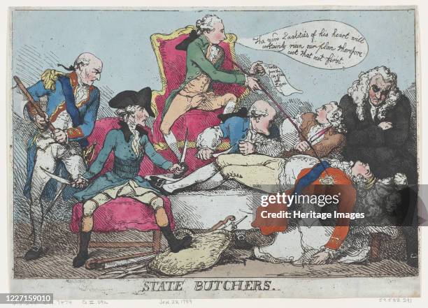 State Butchers, January 28, 1789. Artist Thomas Rowlandson.