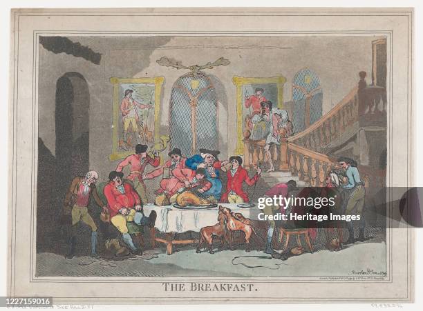 The Breakfast, February 1, 1789. Artist Thomas Rowlandson.