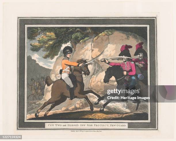 Cut Two and Horse's Off Side Protect, New Guard, September 1, 1798. Artist Thomas Rowlandson.