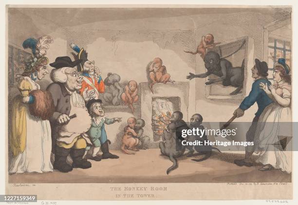 The Monkey Room in the Tower, December 20, 1799. Artist Thomas Rowlandson.