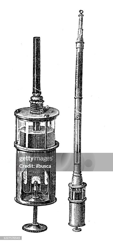 Antique illustration: Barometer