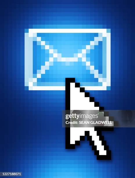 email icon close-up - inbox ストックフォトと画像