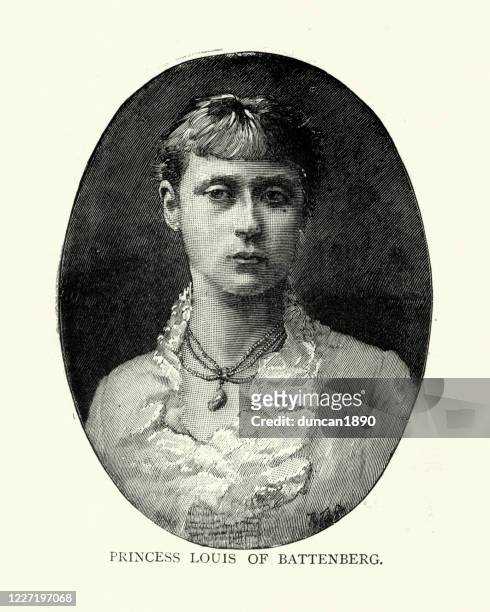 princess victoria of hesse and by rhine - princess victoria of hesse and by rhine stock illustrations
