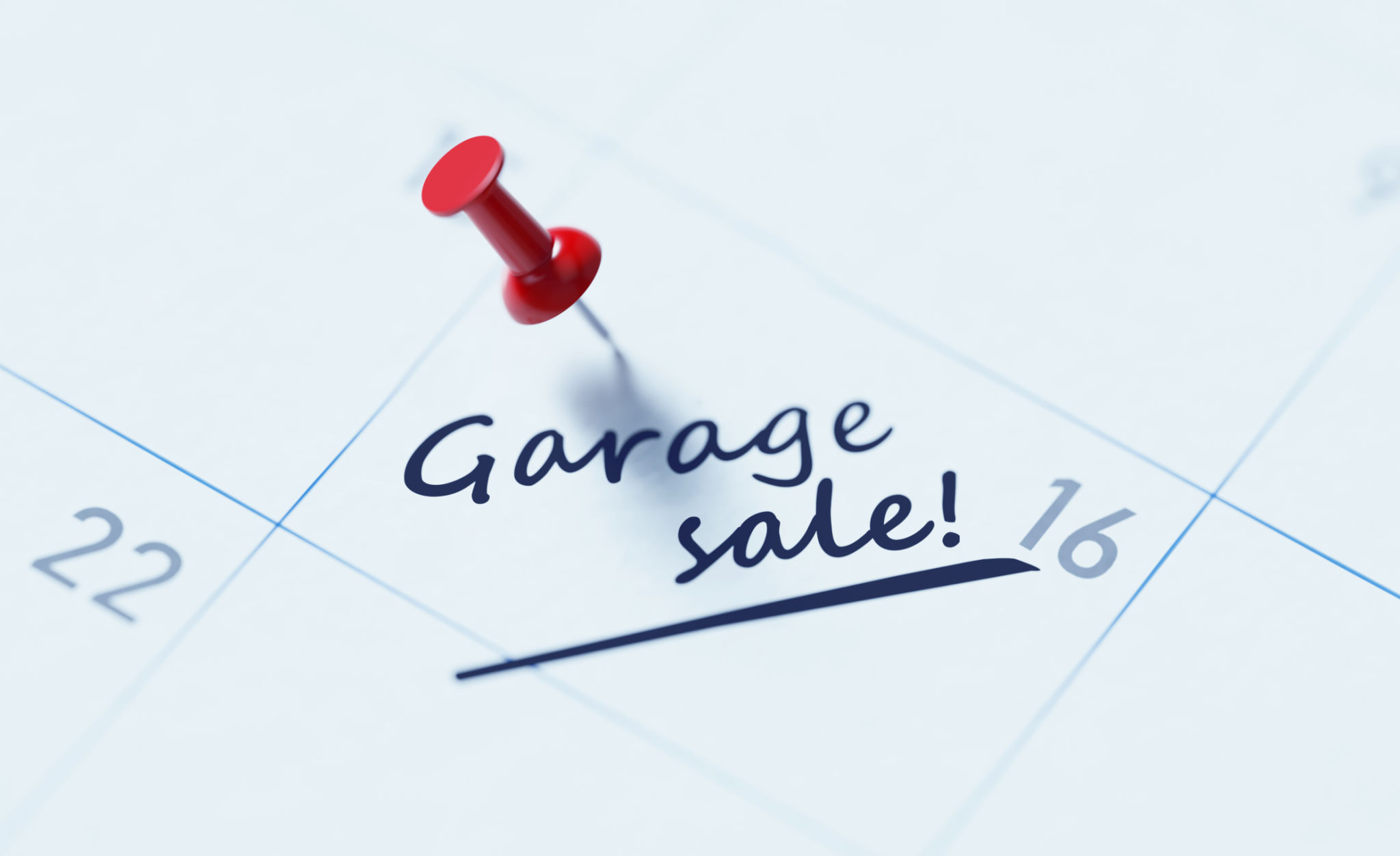 garage sale planning