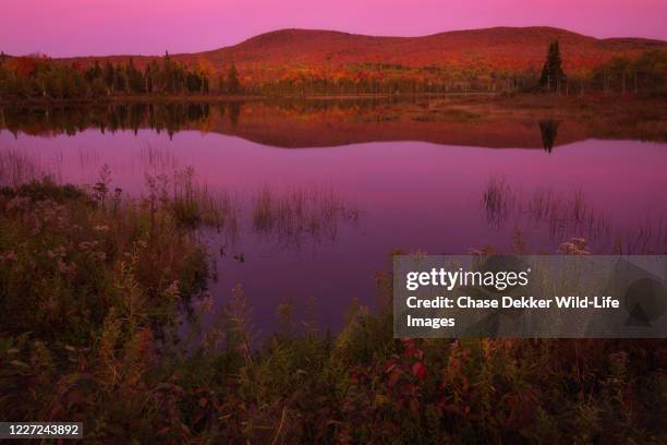 vermont autumn sunset - green mountain range stock pictures, royalty-free photos & images