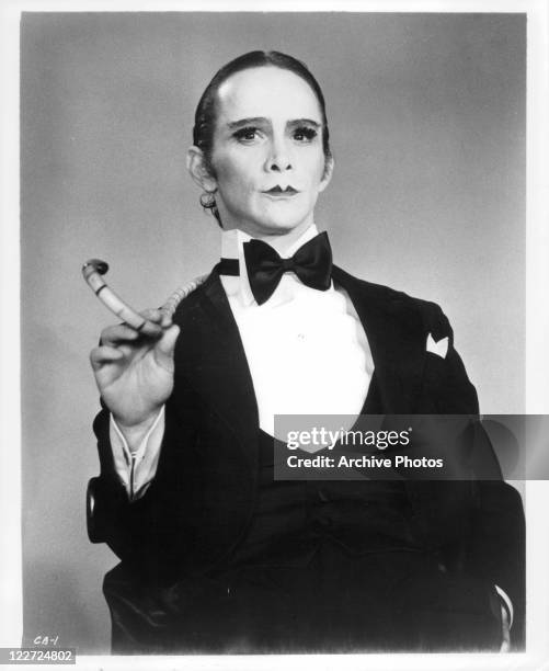 Joel Grey in full makeup in a scene from the film 'Cabaret', 1972.