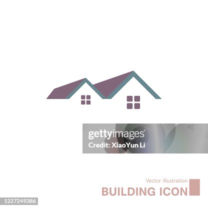 Vector drawn building icon. Vector drawn building icon.