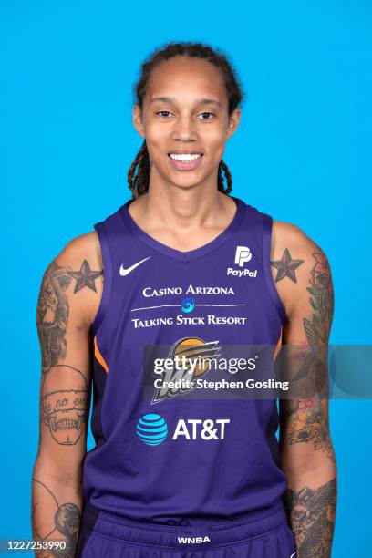 Brittney Griner of the Phoenix Mercury poses for a head shot during Media Day on July 14, 2020 at IMG Academy in Bradenton, Florida. NOTE TO USER:...