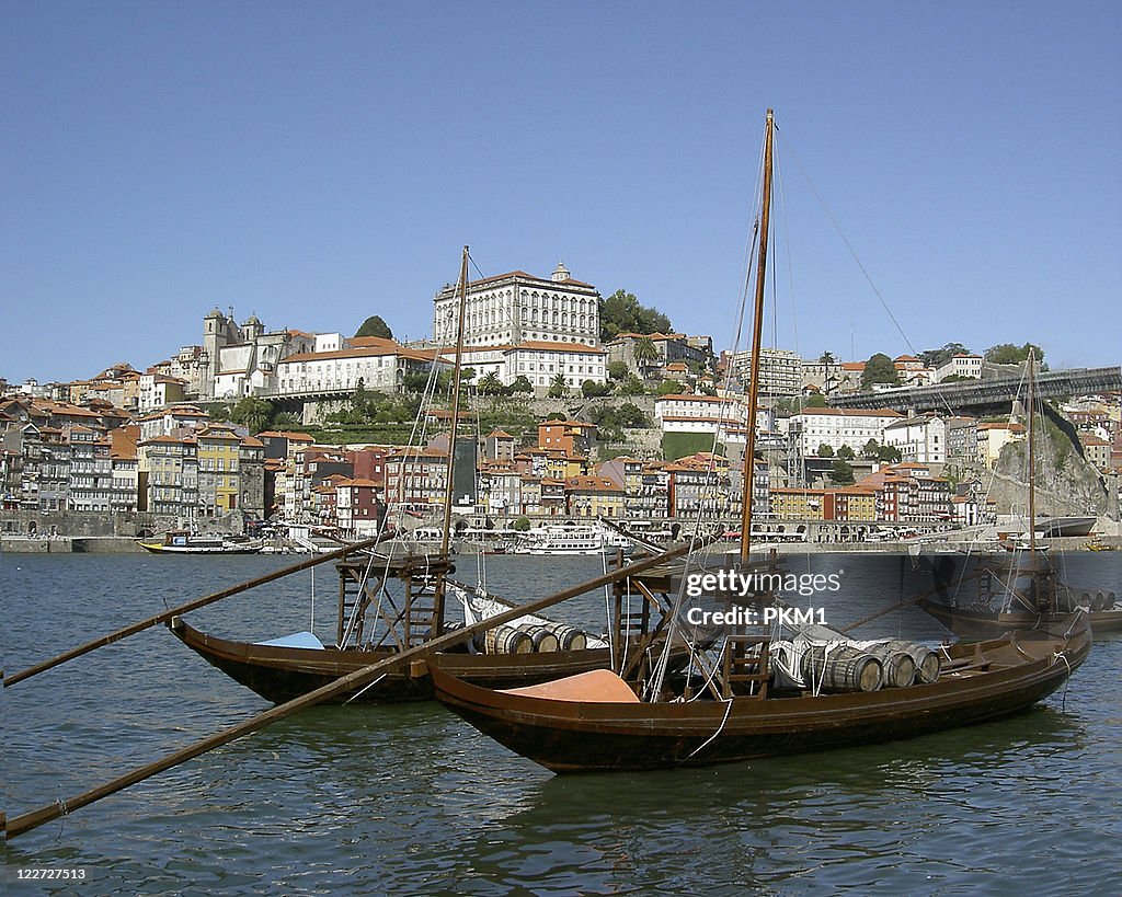 Booten auf dem Fluss Douro Portwein