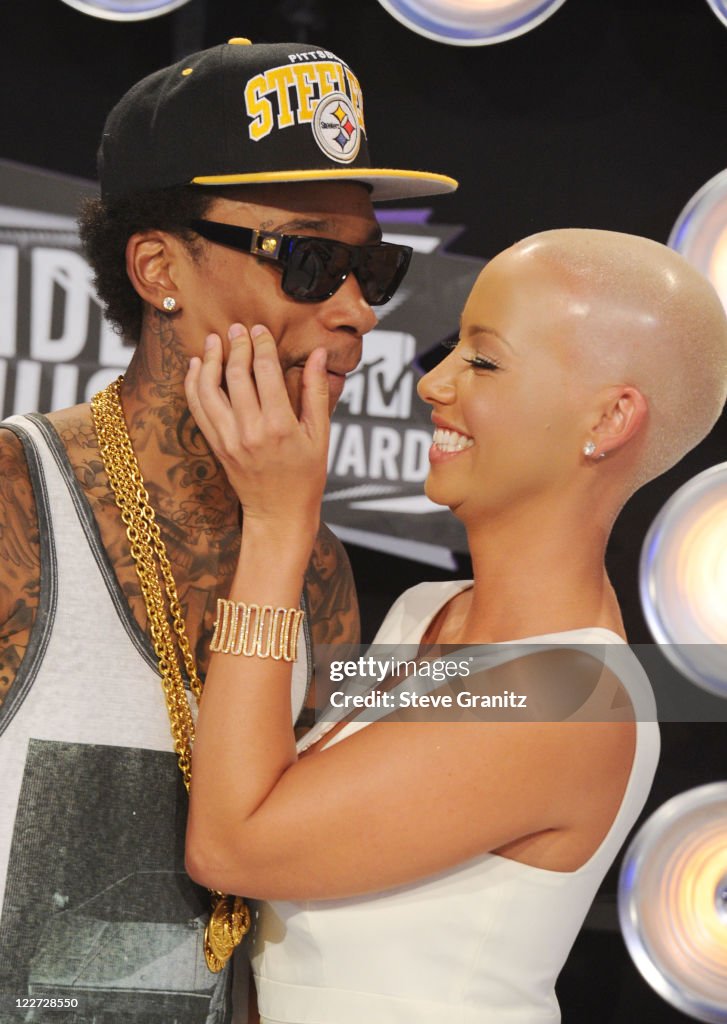 Amber Rose Rapper Rapper Wiz Khalifa and model Amber Rose arrive at the The 28th Annual ...