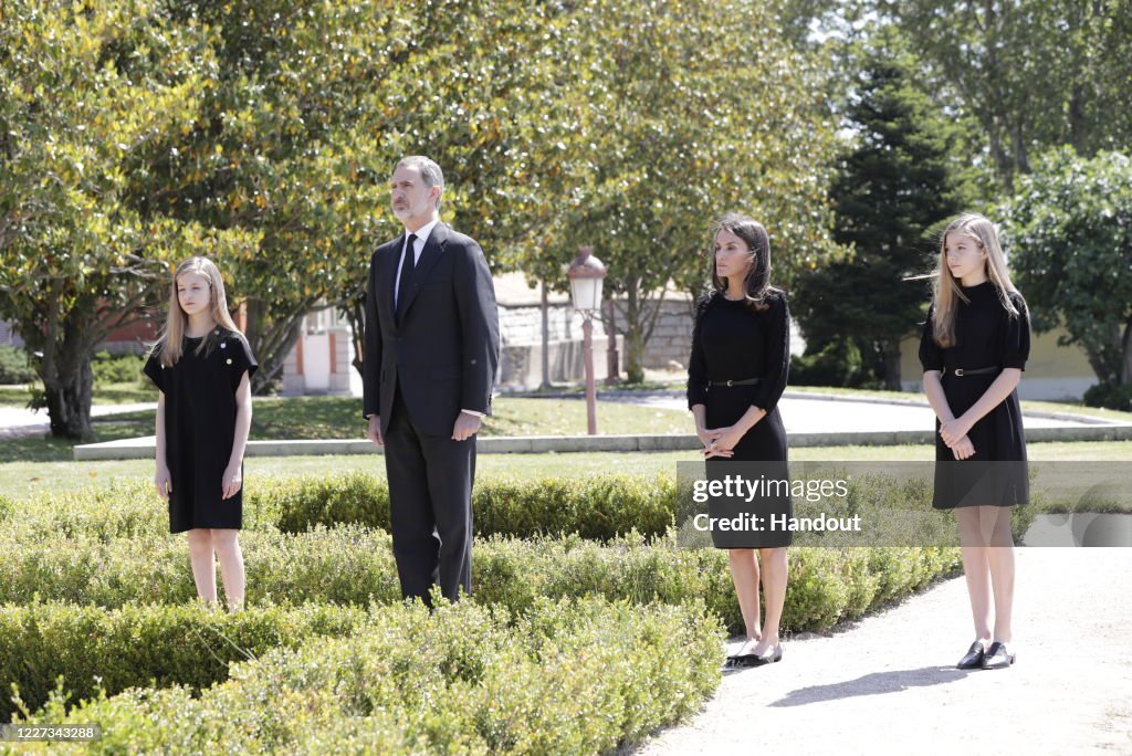 Spanish Royals Take Minute Of Silence For the COVID 19 Victims