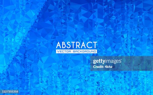 abstract polygons shaded blue background - programming code abstract technology background stock illustrations