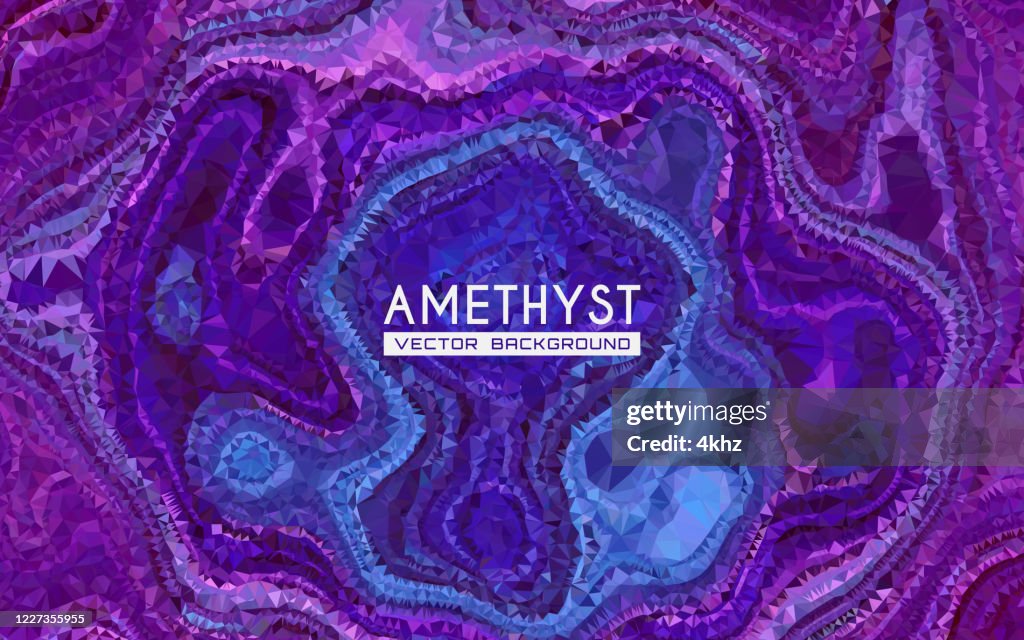 AMETHYST GEMSTONE ABSTRACT GRAPHIC ART BACKGROUND