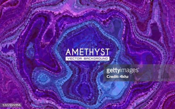 amethyst gemstone abstract graphic art background - amethyst stock illustrations