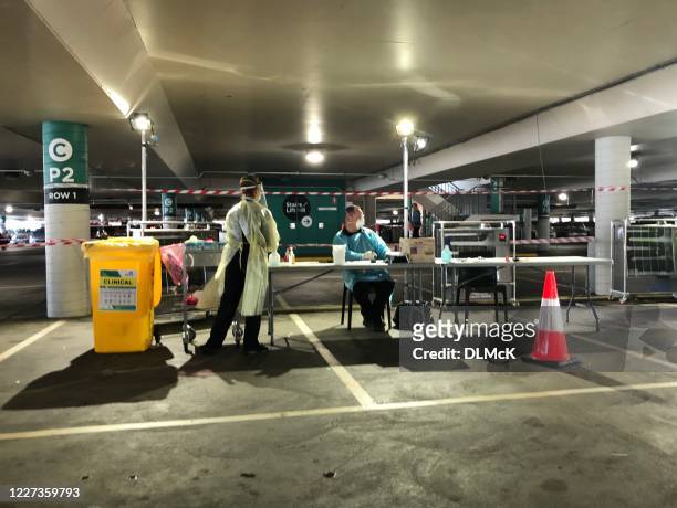 covid19 drive through testing - emergencies and disasters australia stock pictures, royalty-free photos & images