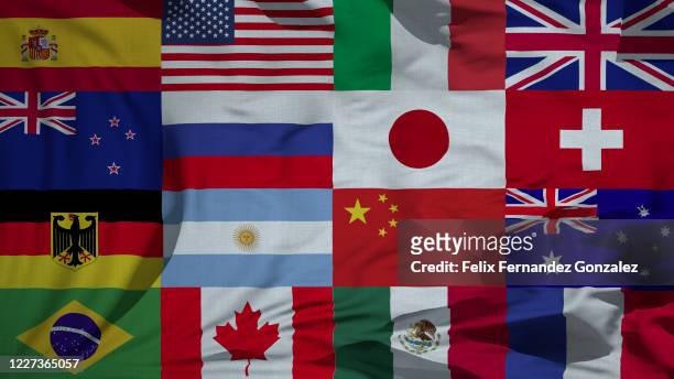 fabric wavy texture national flags - national flag stock pictures, royalty-free photos & images