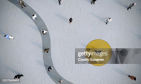Social-Distancing-Konzept Social-Distancing-Konzept