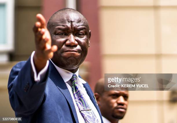Attorney Ben Crump speaks at a press conference outside the federal courthouse on July 15 in Minneapolis, Minnesota. - Crump announced he is filing a...