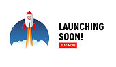 Launching soon marketing store template. Coming soon announcement flyer banner.