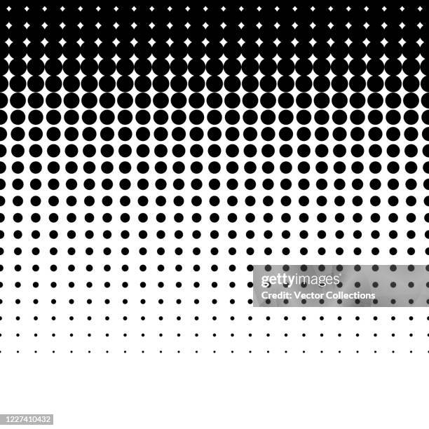 seamless halftone pattern - halftone vector stock illustrations