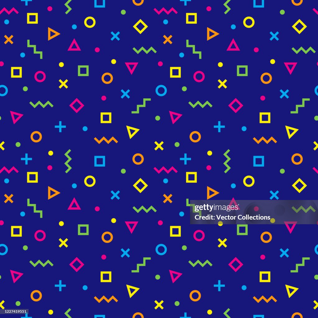 1990s Square Pattern 1990s Seamless Pattern Design High-Res Vector Graphic - Getty Images