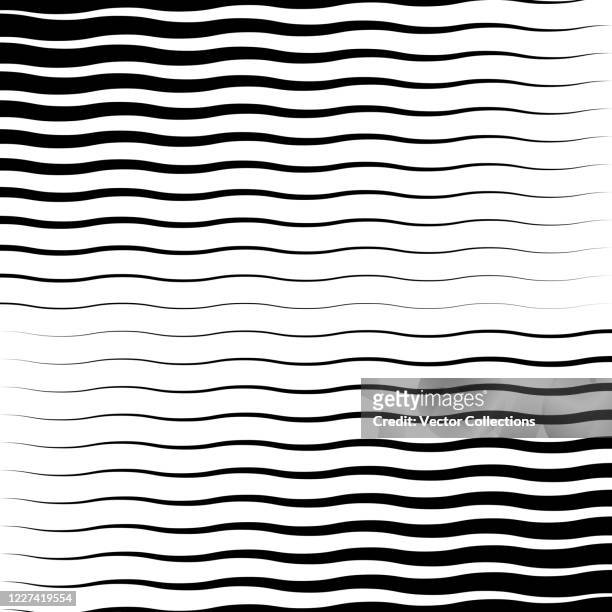 abstract wavy line pattern design - thick stock illustrations