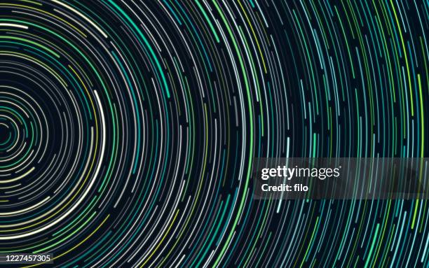 abstract star motion space background - long exposure stock illustrations
