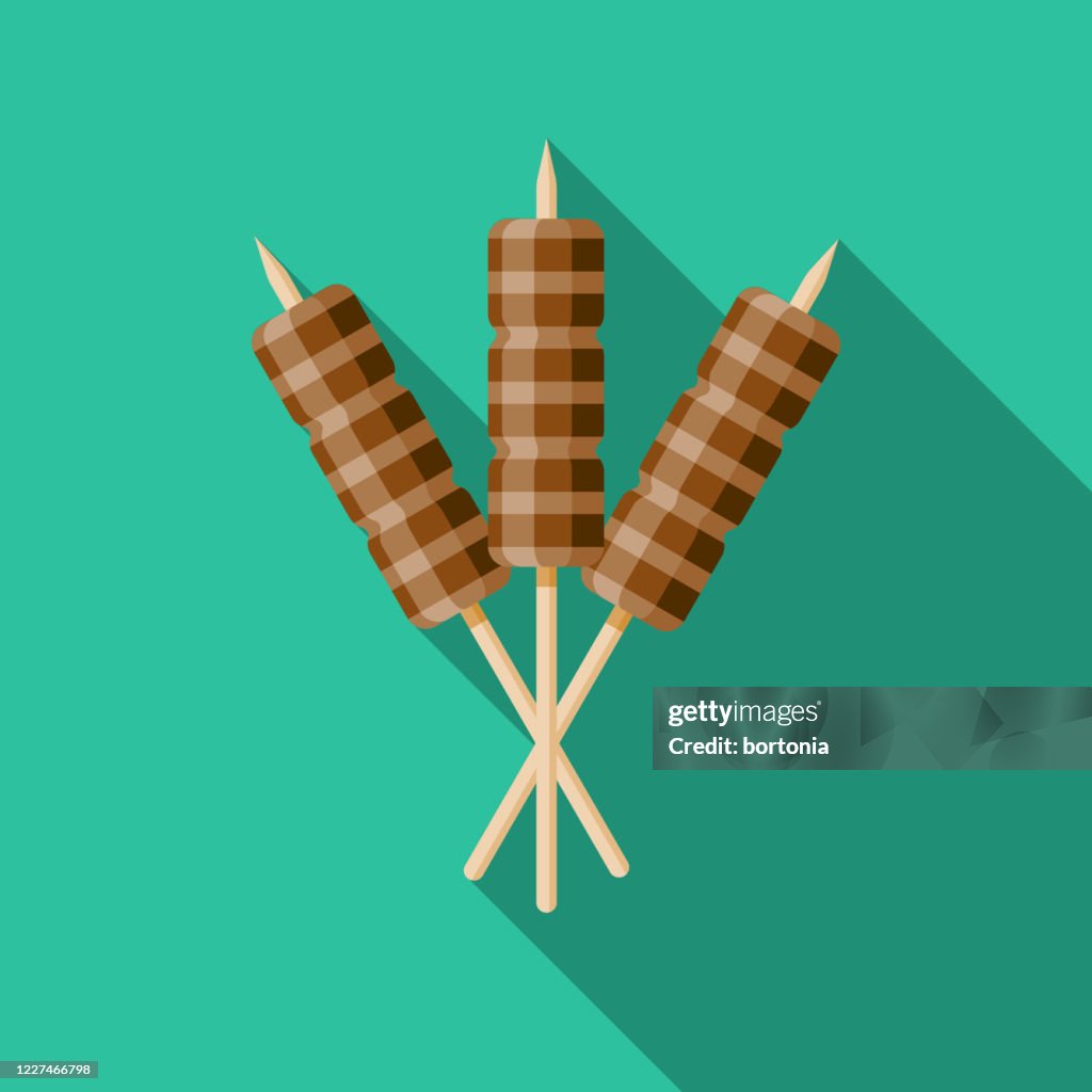 Huhn Satay Thai Food Icon