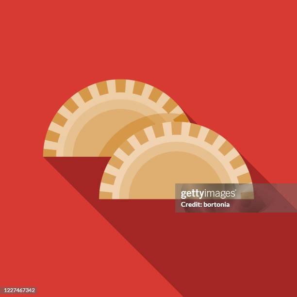 karipap curry puff thai food icon - vegetable samosa stock illustrations