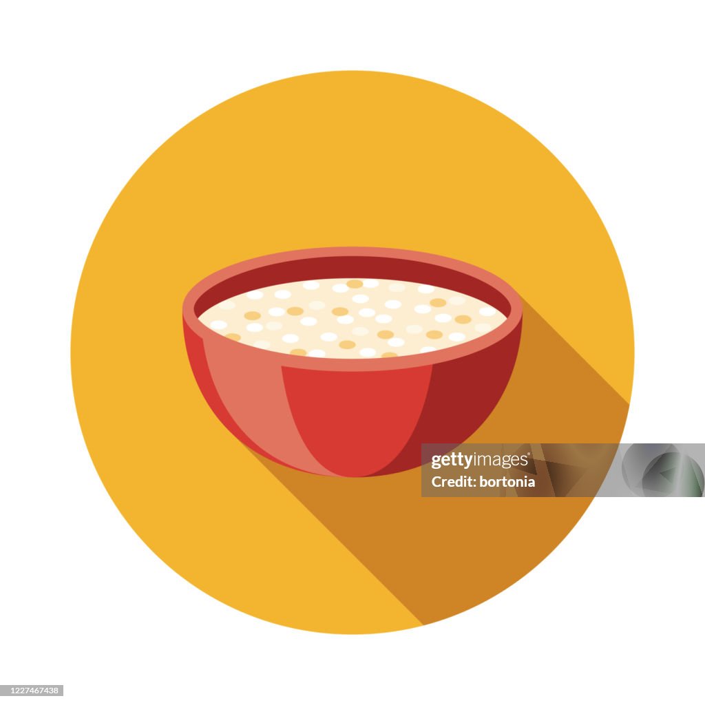Ícone da comida tailandesa de pudim de tapioca