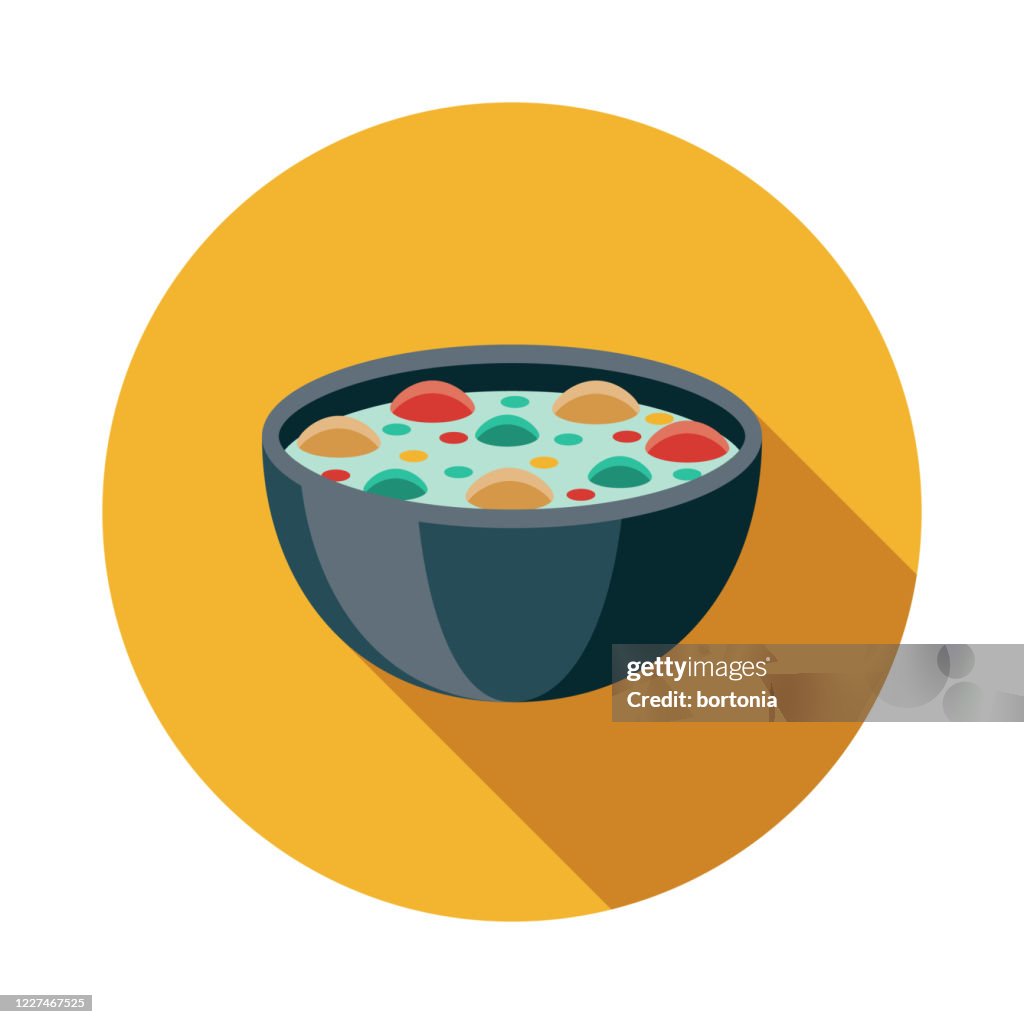 Gaeng Keow Wan Gai Green Curry Thai Food Icon