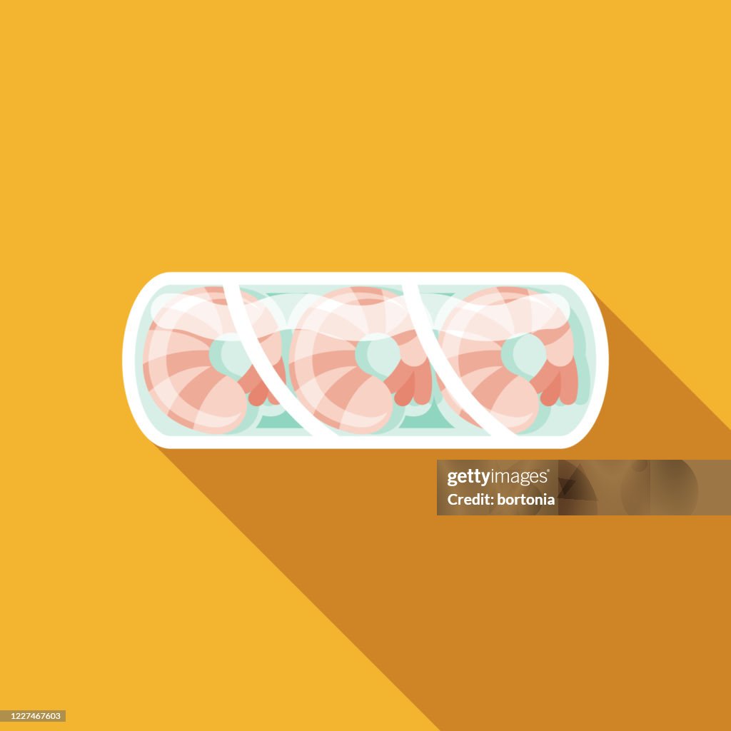 Fresh Spring Roll Thai Food Icon