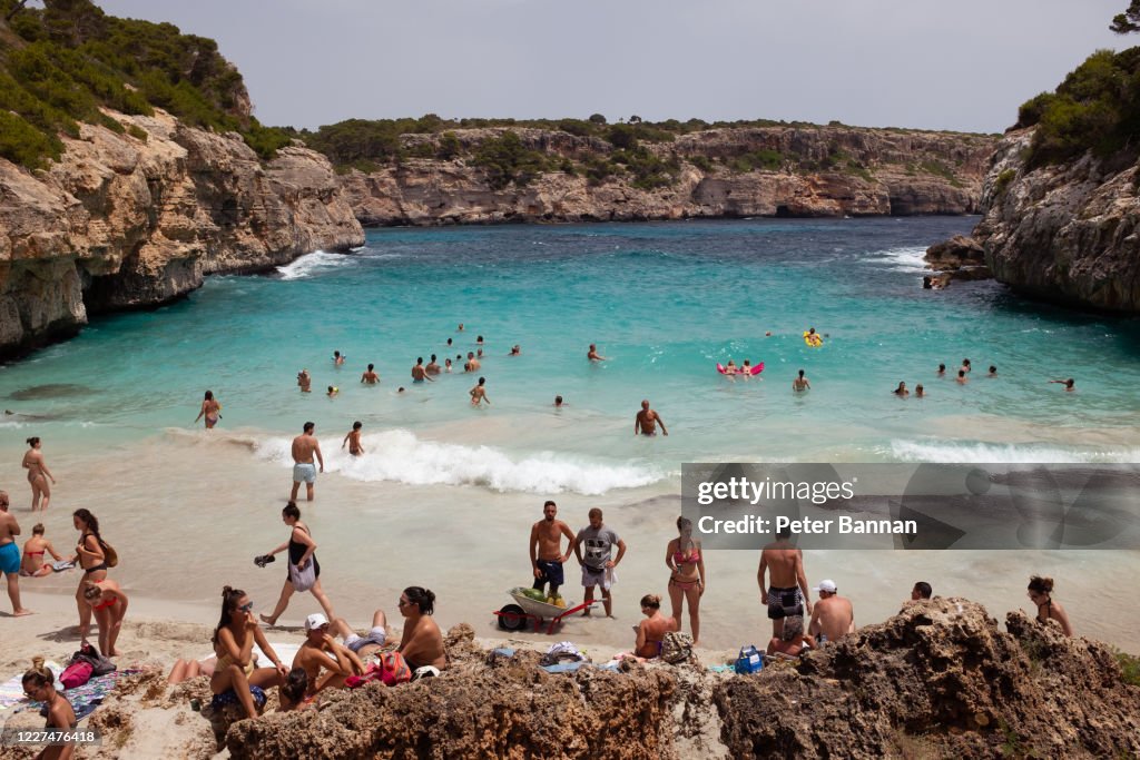 Caló des Moro beach in Mallorca