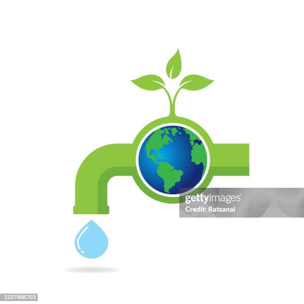 save water - water conservation stock illustrations