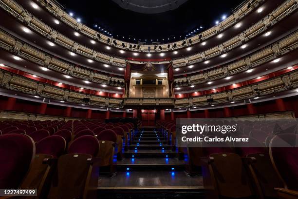 General view of the Teatro Real, as it was last used on March 13,2020 during the rehearsal of the opera Aquiles in Esciros when the Theater closed as...