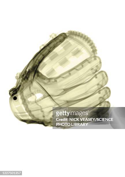 baseball glove coloured, x-ray - baseball glove isolated stock pictures, royalty-free photos & images