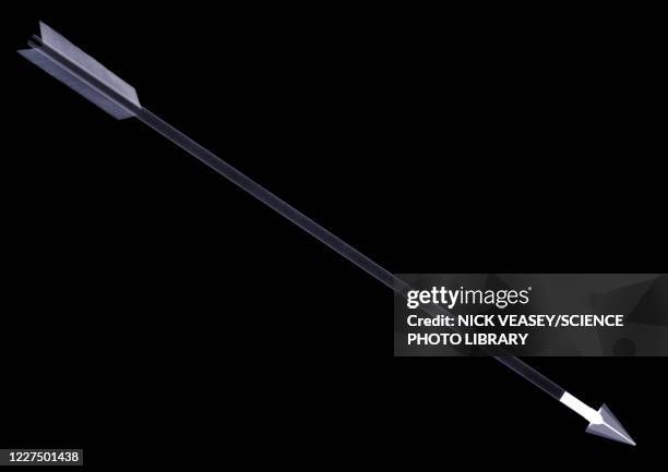 arrow, x-ray - arrow bow and arrow stockfoto's en -beelden