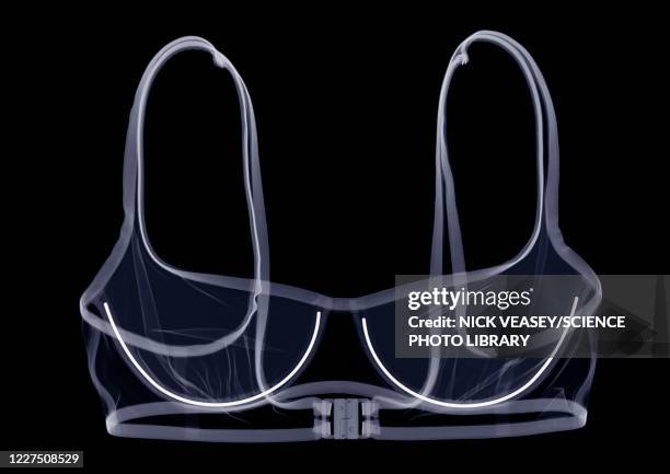 underwire bra, x-ray - soutien fotografías e imágenes de stock