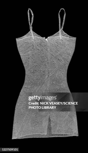 patterned strapped dress, x-ray - petticoats stock pictures, royalty-free photos & images