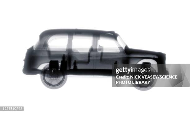 toy london taxi, x-ray - car xray stock-fotos und bilder