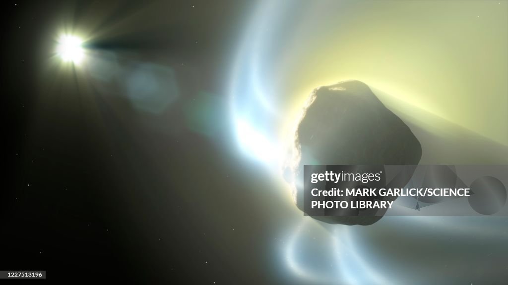 Nucleus of a comet, illustration